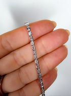Mini Bezel Emerald Tennis Bracelet