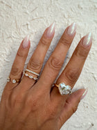 Heart & Emerald Diamond Pinky Ring