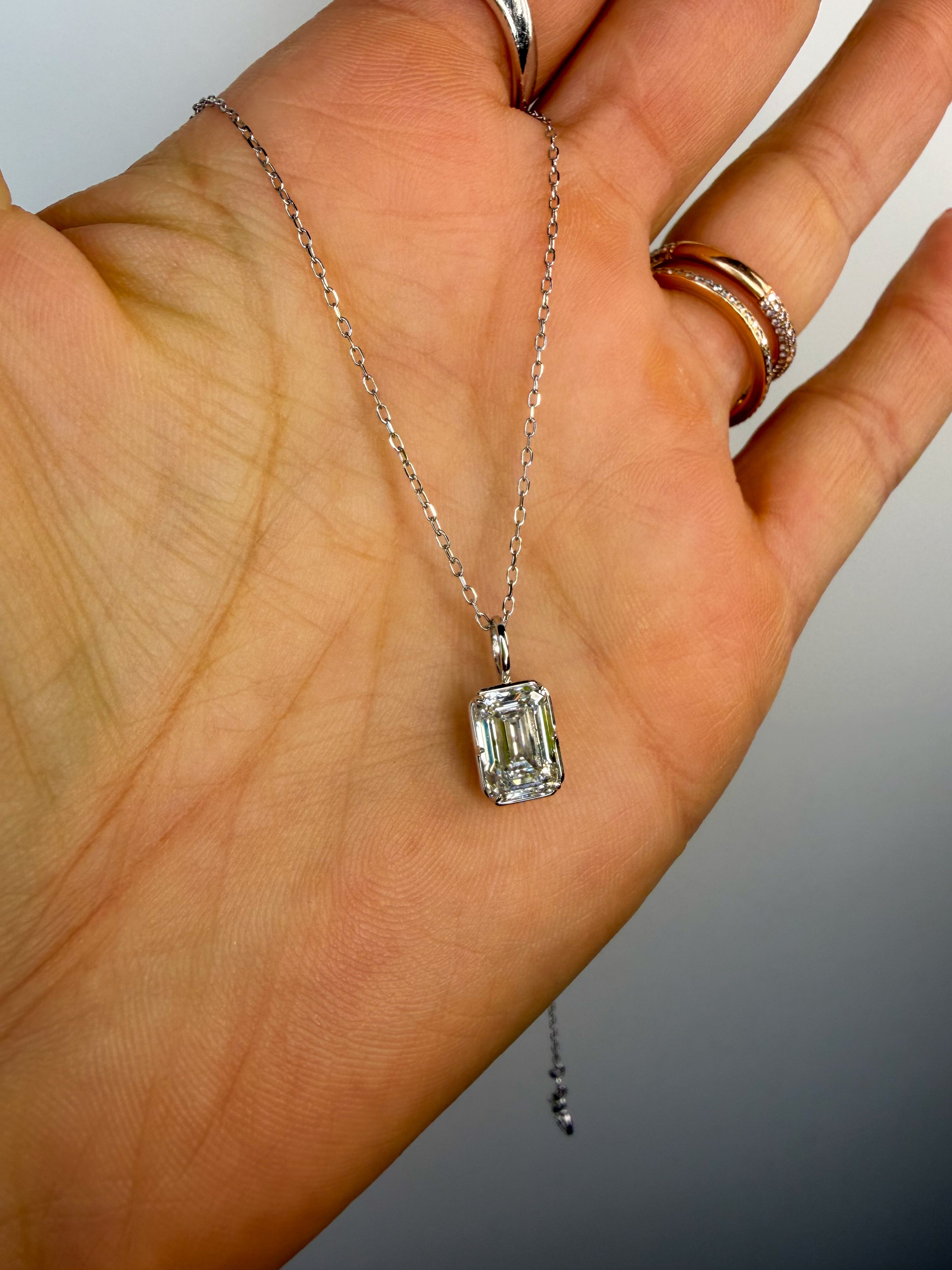 Georgian Emerald Pendant Necklace
