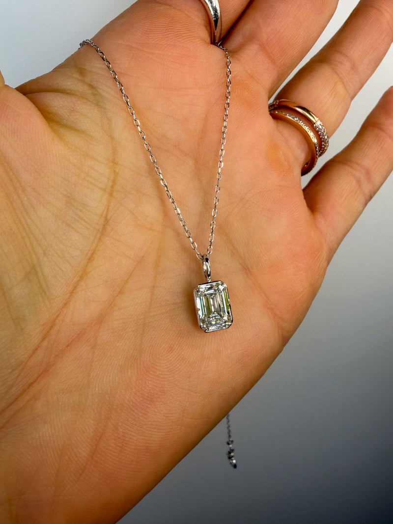 Georgian Emerald Pendant Necklace