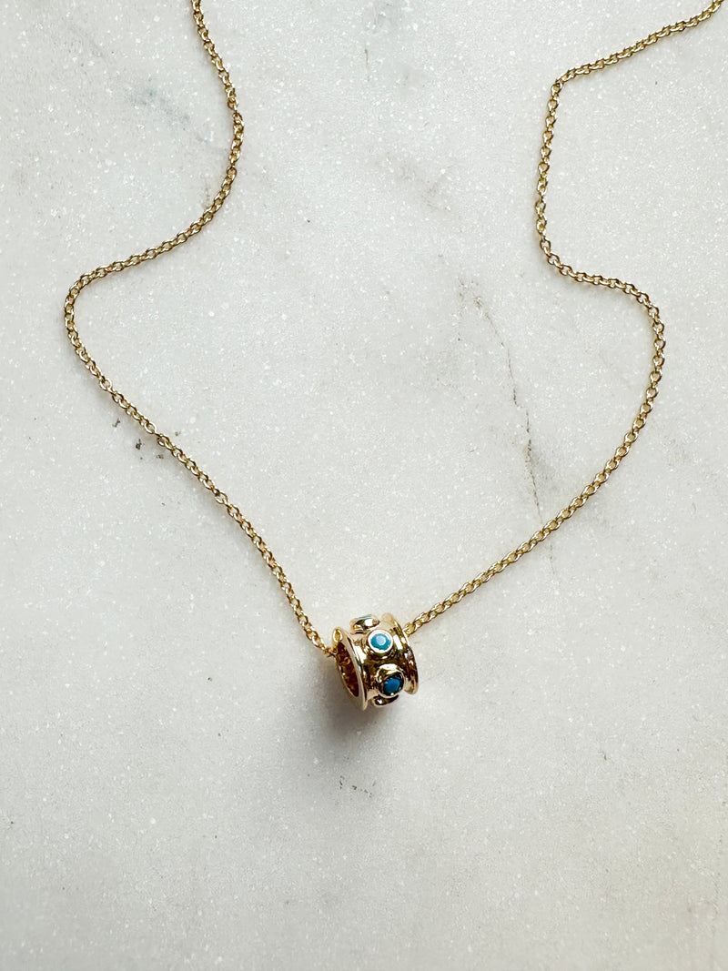 The Turquoise Charm Necklace