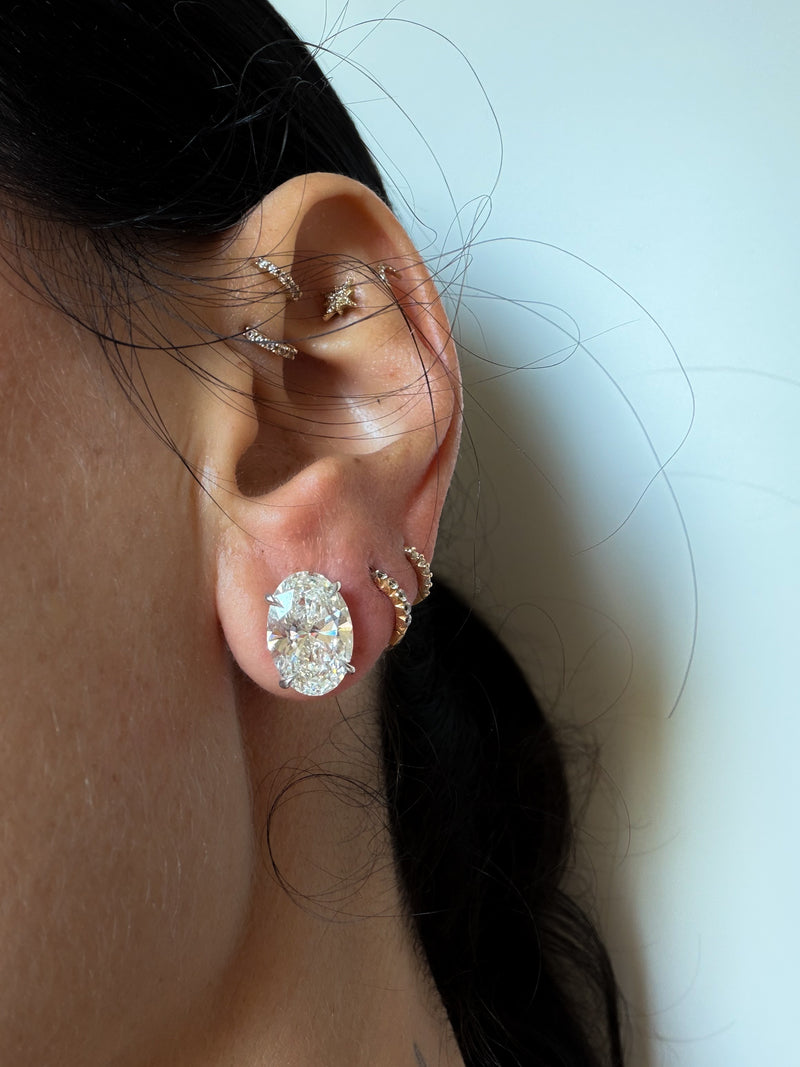 The Grand Oval 8ctw Diamond Studs