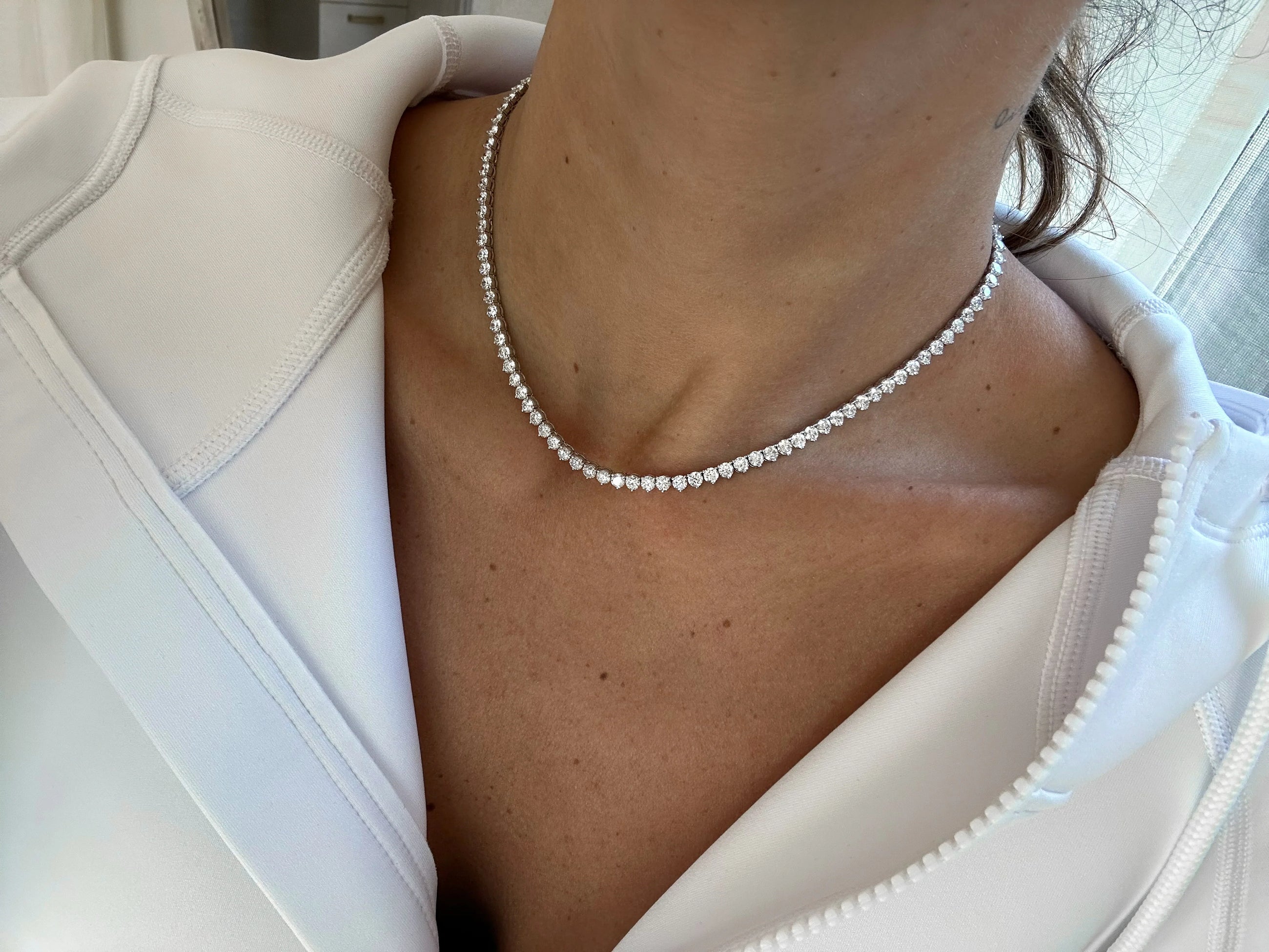 Heirloom Diamond Tennis Necklace