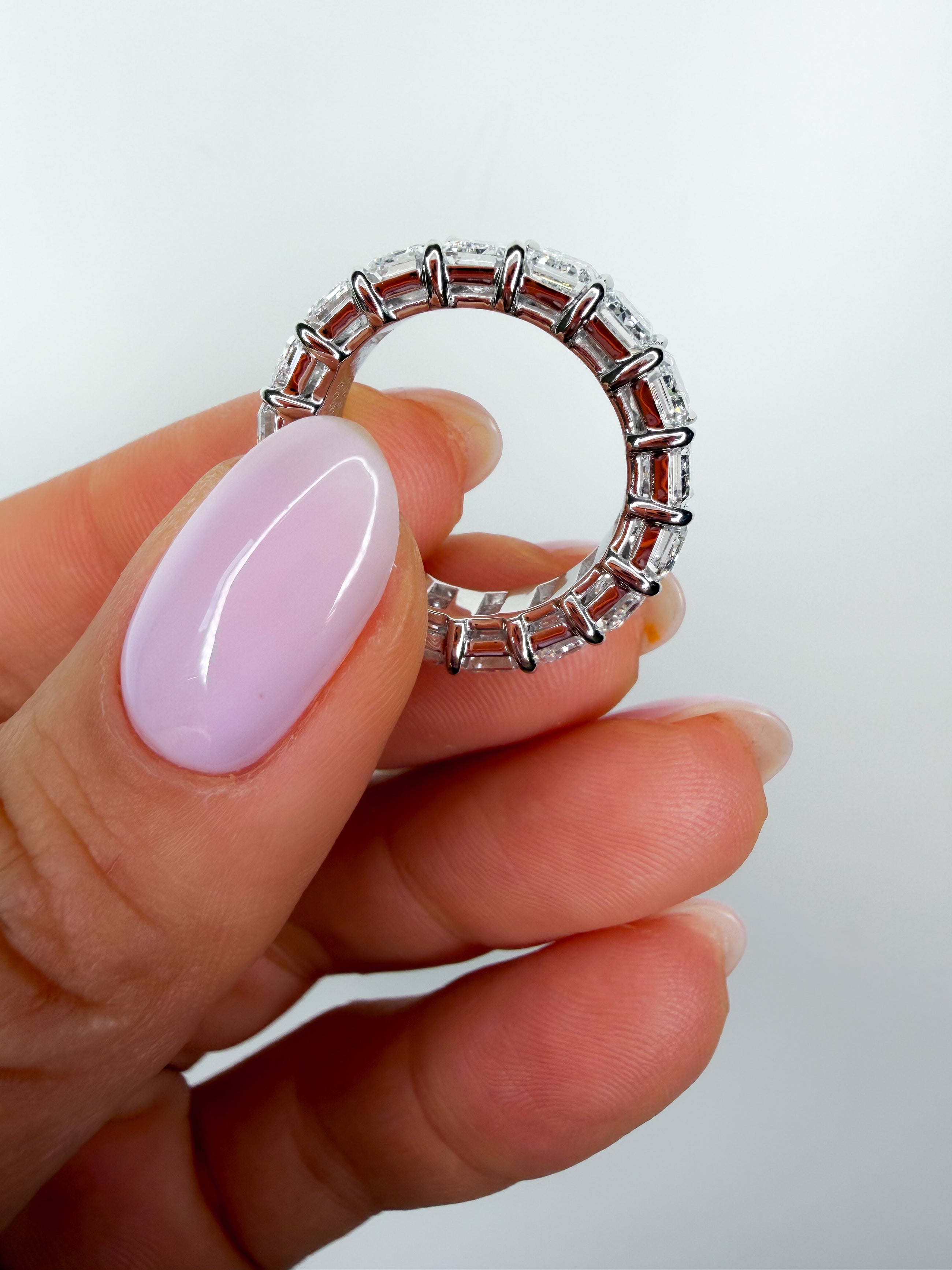 The Icon Emerald Eternity Band