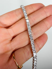 The Asscher Cut Tennis Bracelet