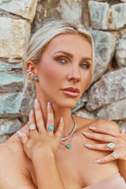 Crushed Ice Pear Studs