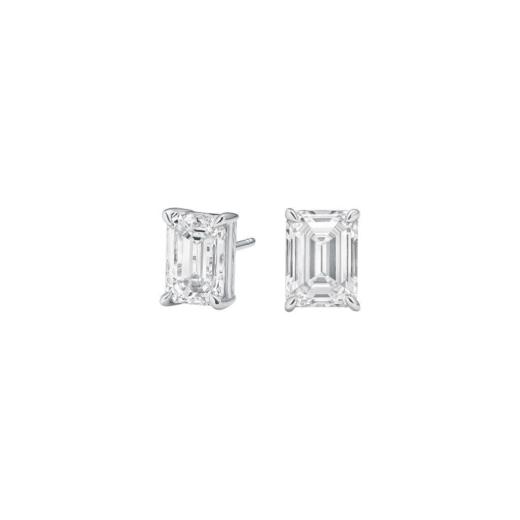 The Essentials Emerald Cut 2ctw Diamond Studs