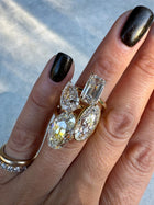 Moval Bezel Diamond Ring