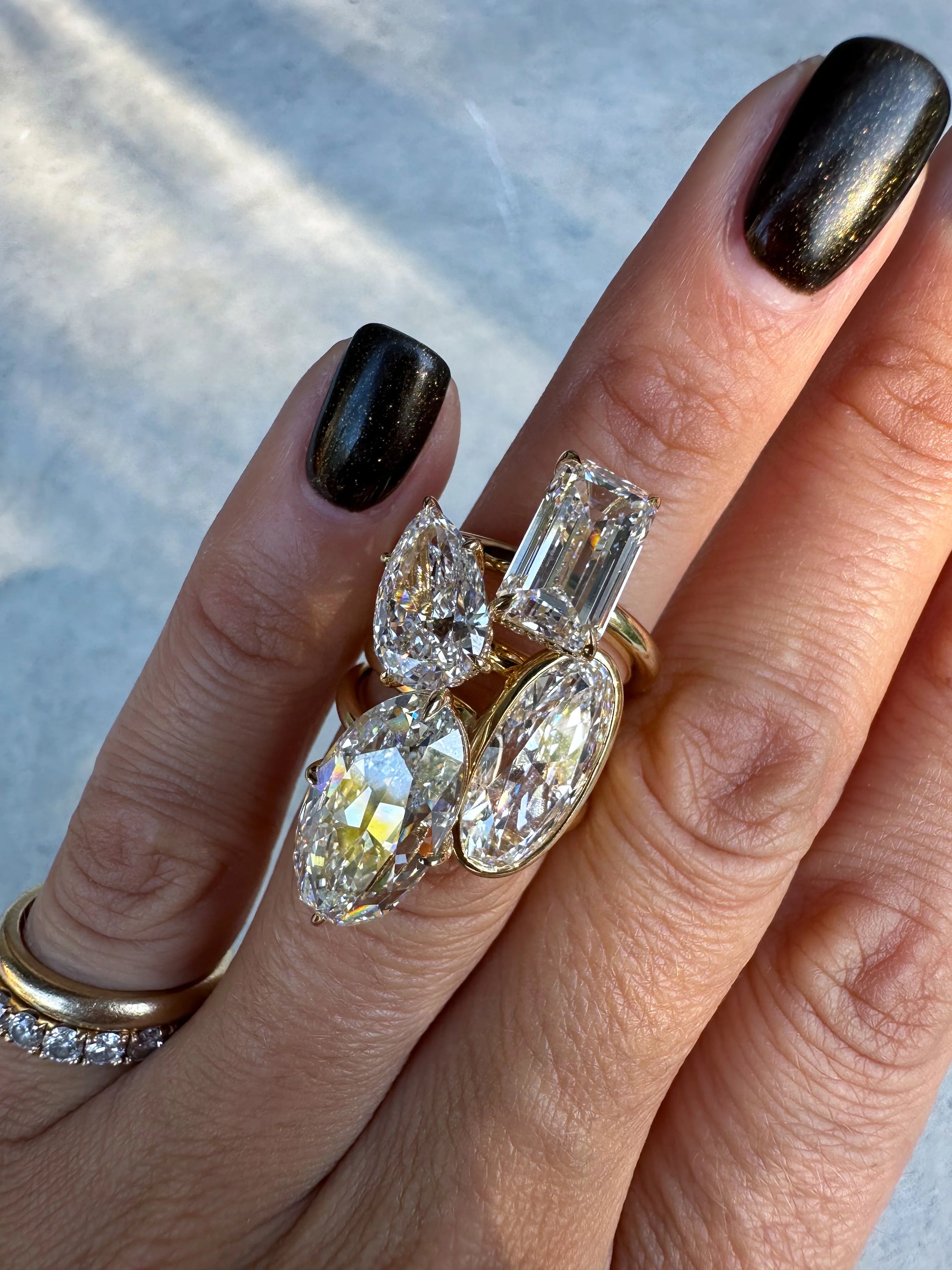 Moval Bezel Diamond Ring