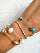 The Orbit Blue Agate Bracelet