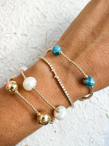 The Orbit Blue Agate Bracelet