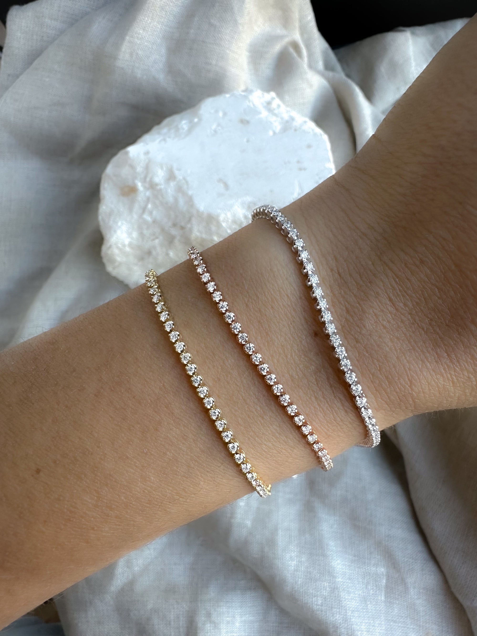 Baby Diamond Tennis Bracelet