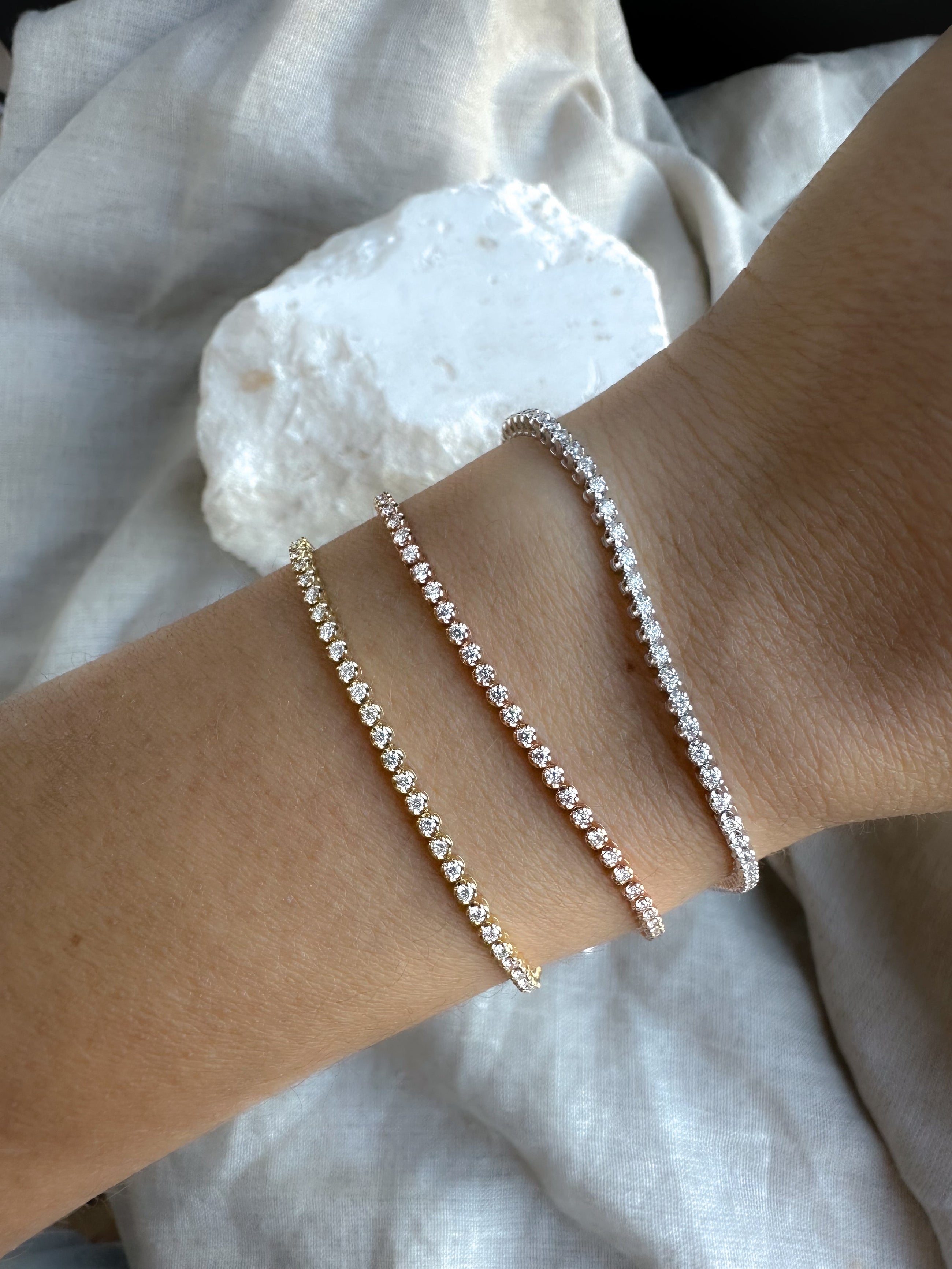 Baby Diamond Tennis Bracelet