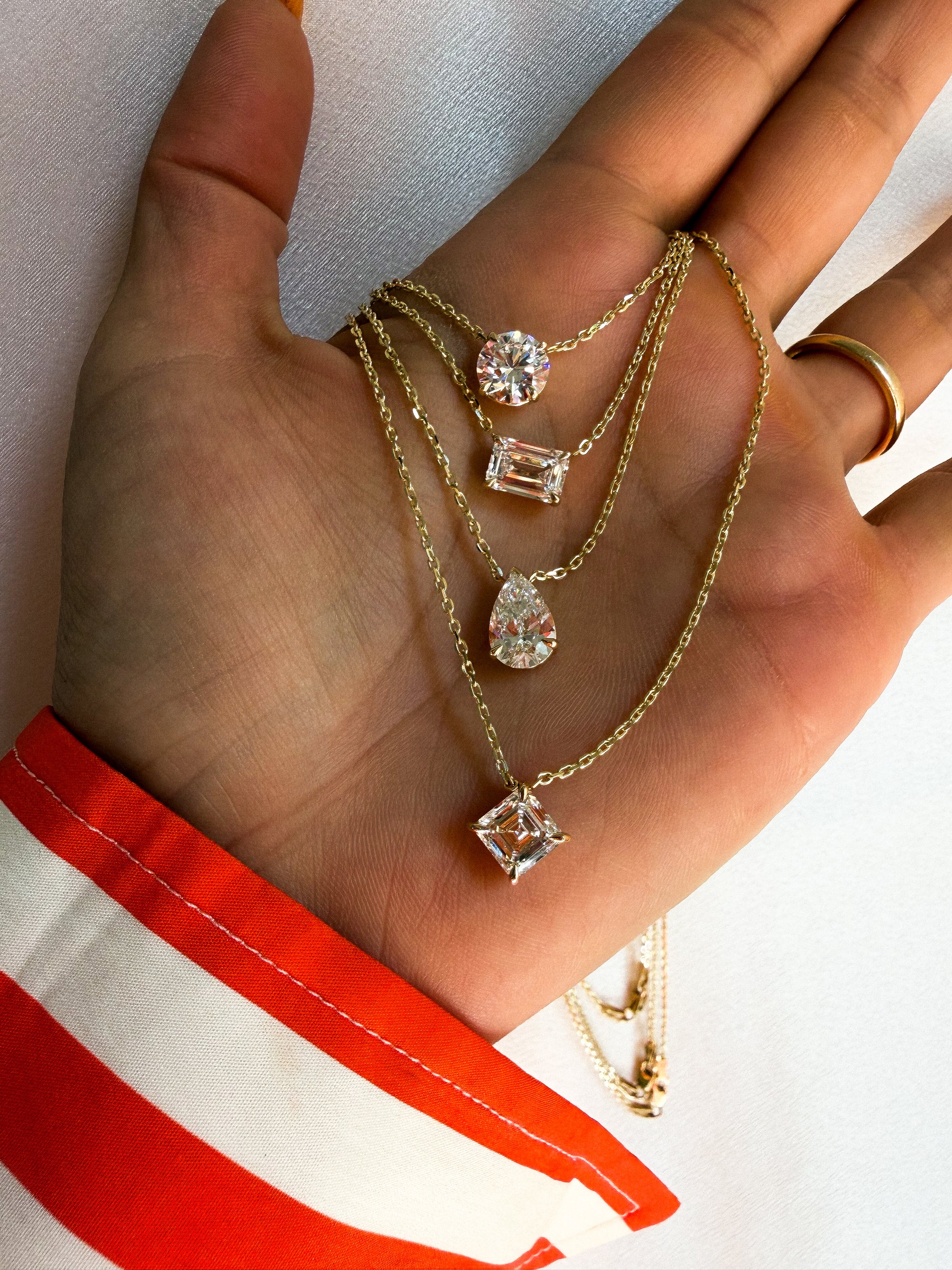 Two Carat Solitaire Necklace