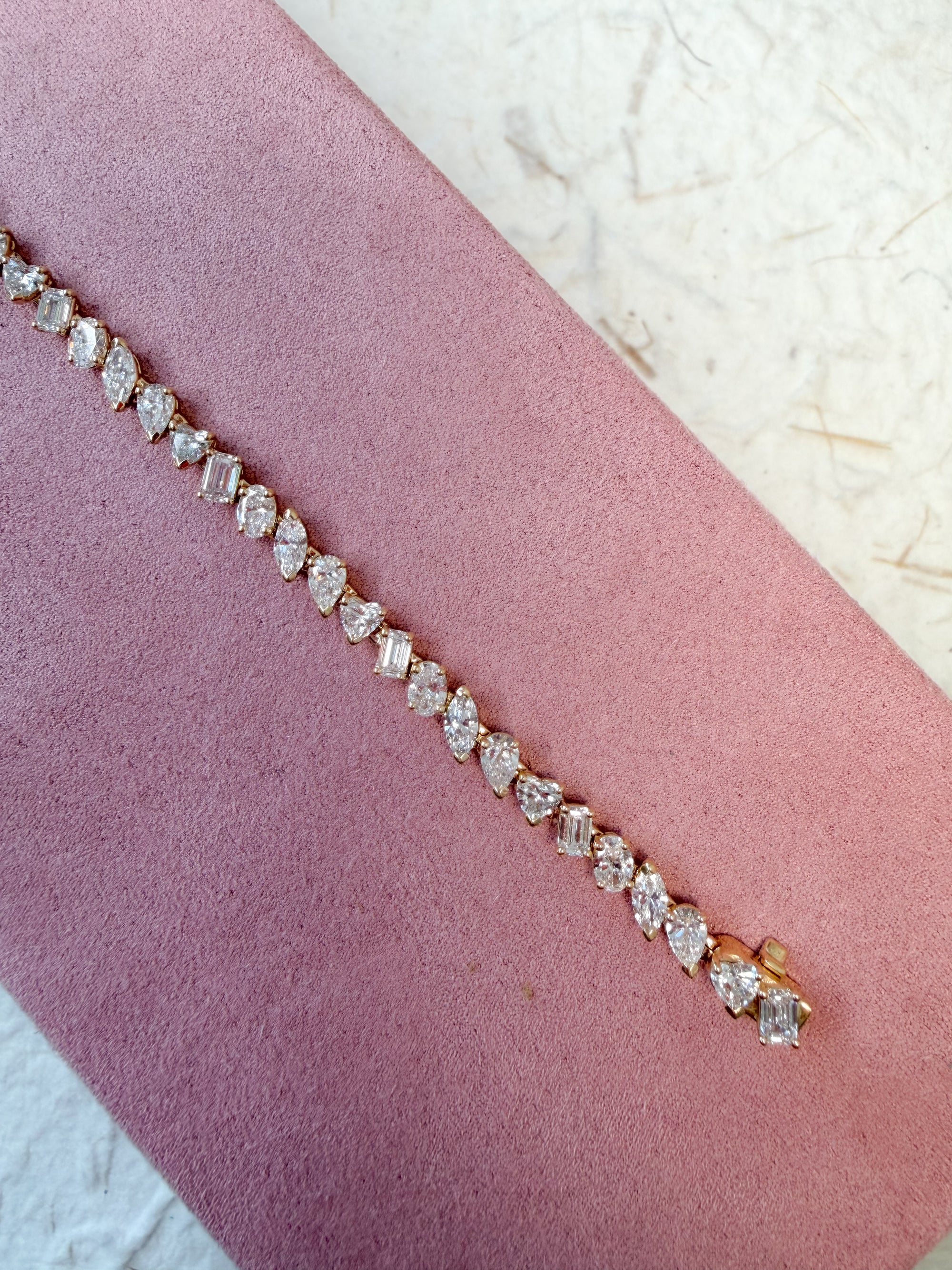 The Multi-Shape Diamond Tennis Bracelet