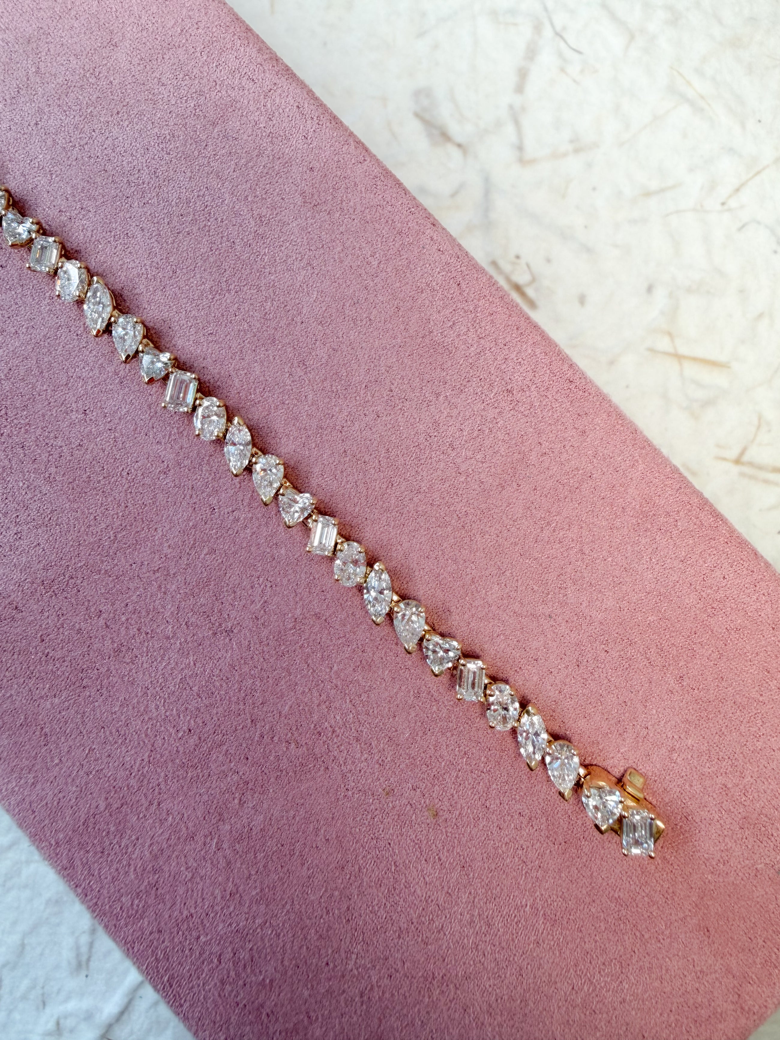 The Multi-Shape Diamond Tennis Bracelet