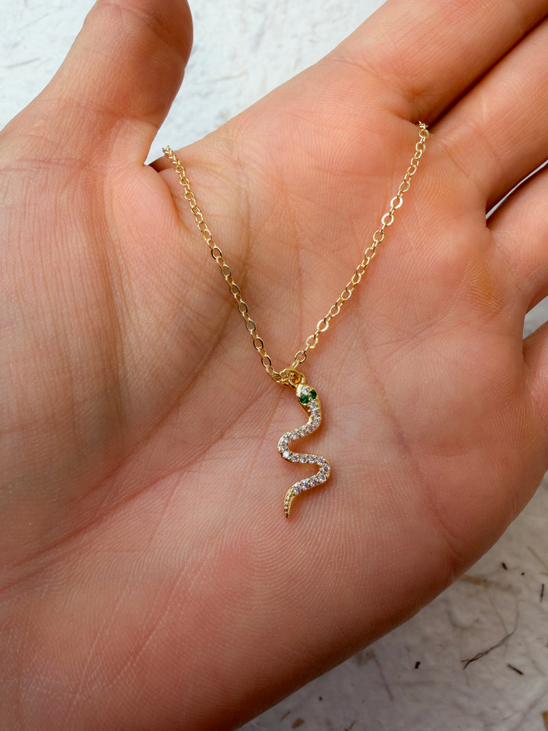 Crystal Serpent Necklace