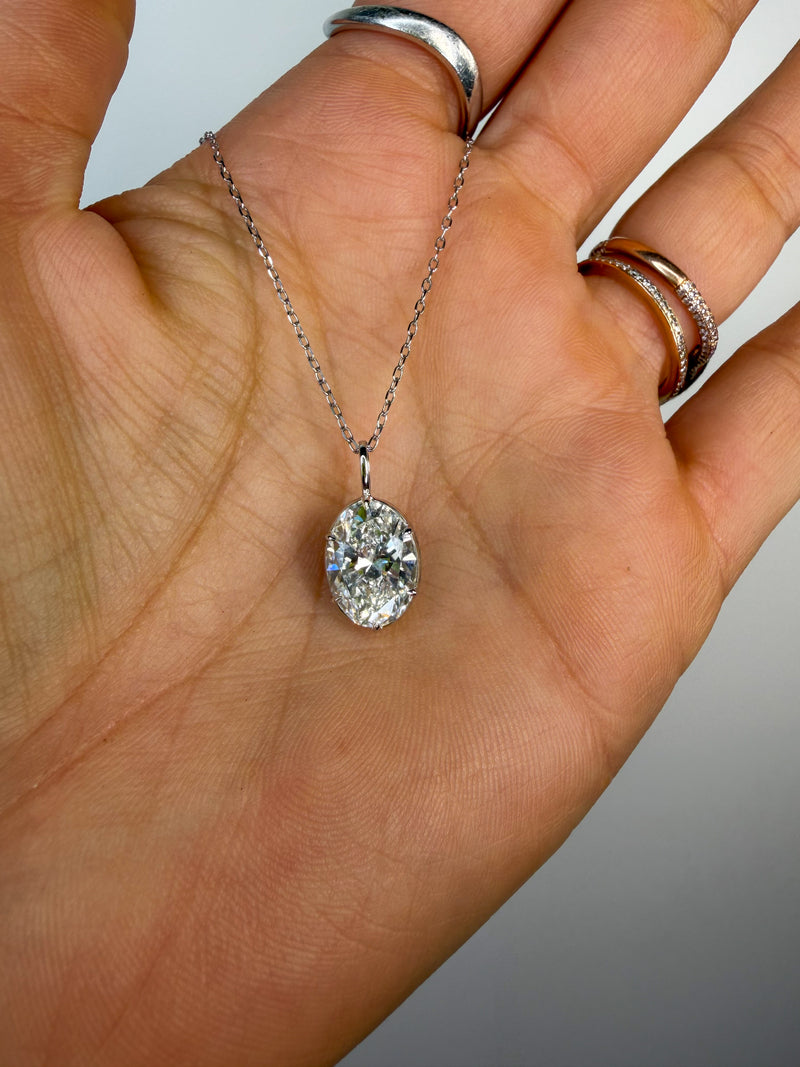 Georgian Oval Pendant Necklace