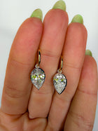 The Large Seraphine Pear Diamond Earrings