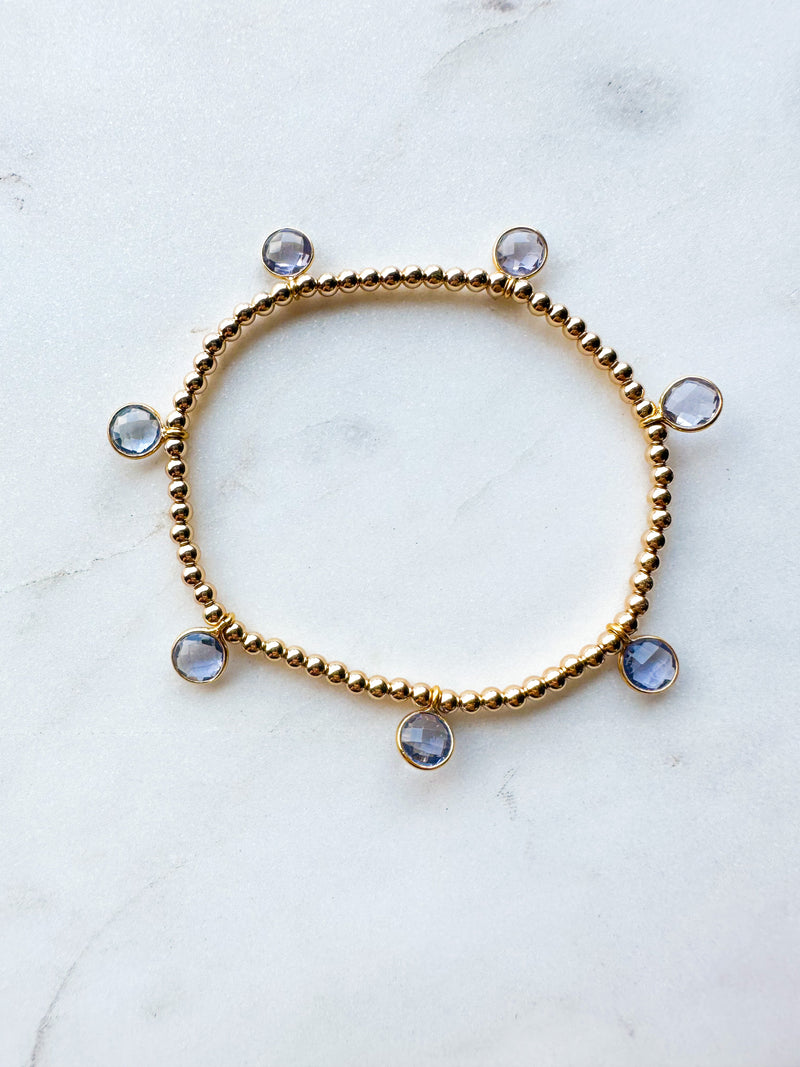 Tanzanite Drop Bracelet