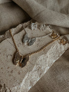 Butterfly Necklace & Earrings Set
