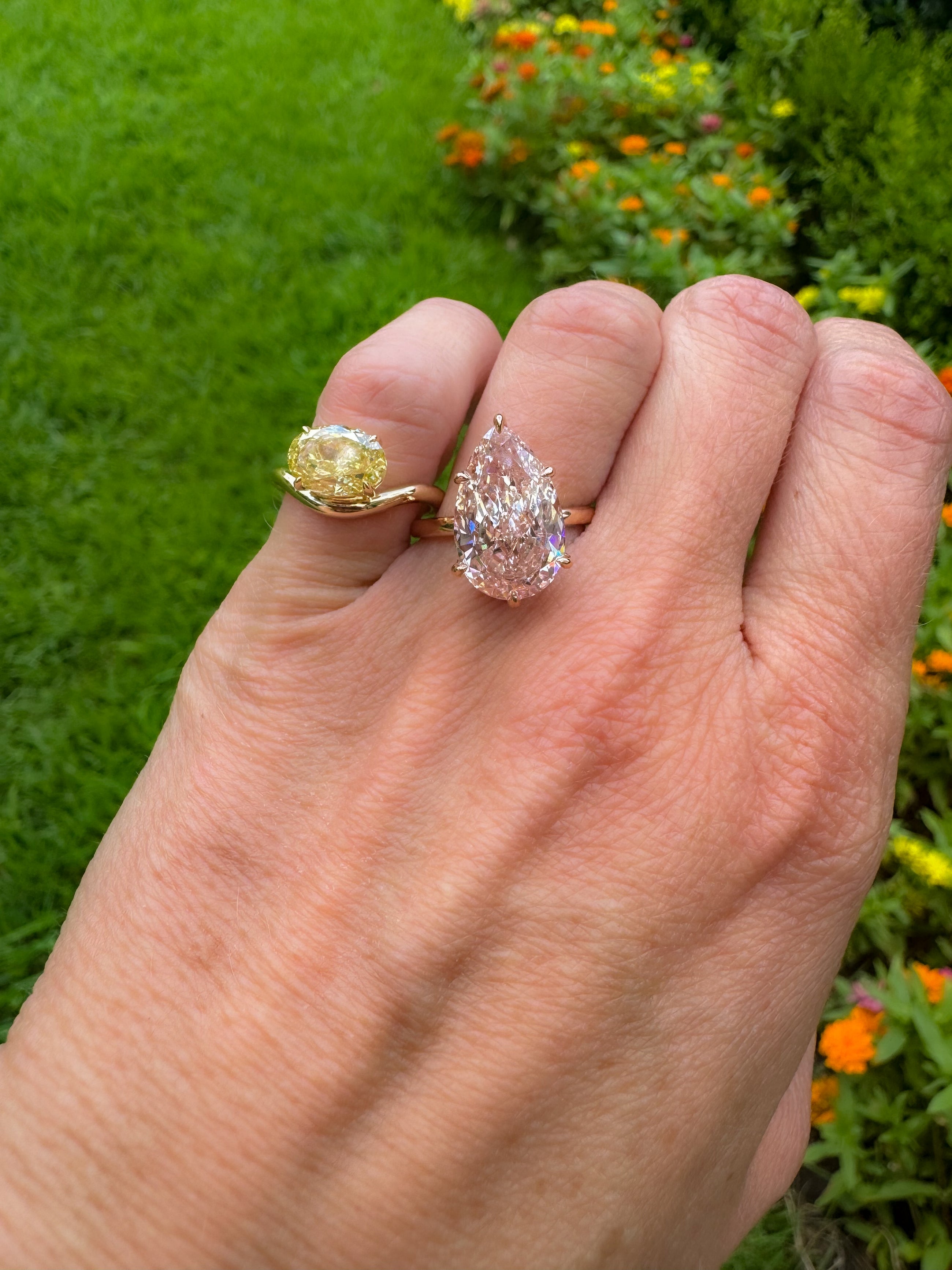 The Golden Lady M Pinky Ring