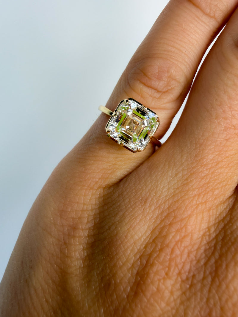 The Ride-or-Die Asscher Pinky Ring
