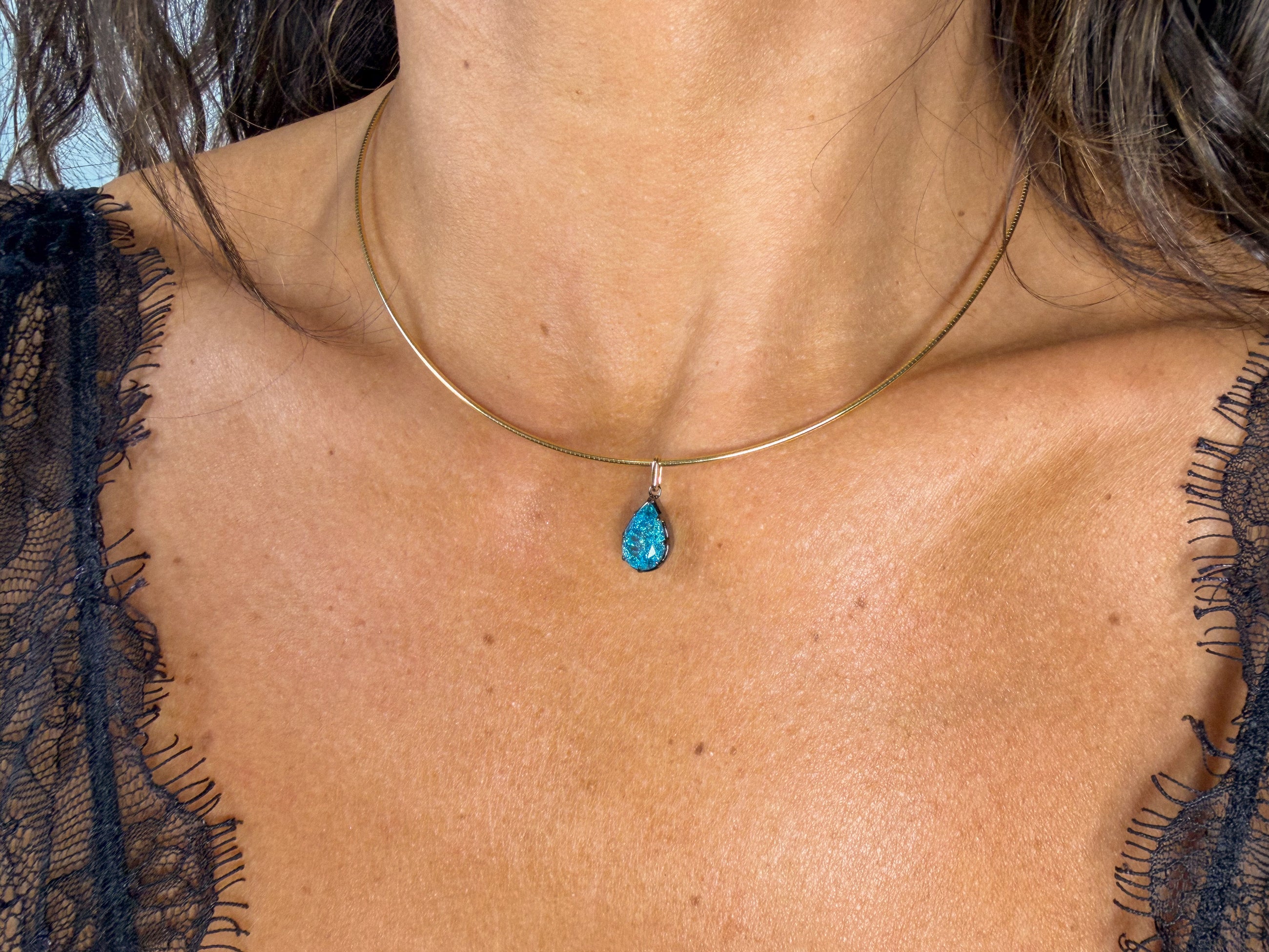Azure Ice Heirloom Pendant