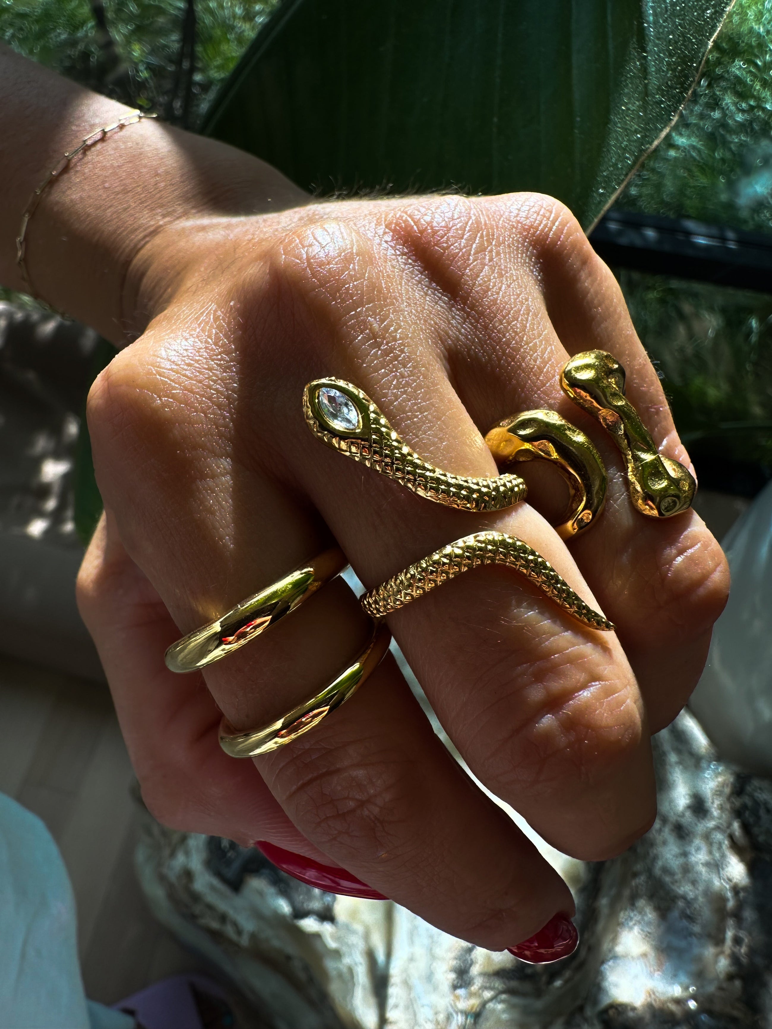 The Hammered Wave Ring