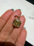 Fancy Yellow Antique Asscher Pendant