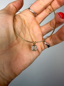 Georgian Asscher Pendant Necklace
