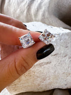 The Power Play - Asscher Cut 6ctw Diamond Studs