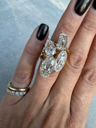 The Slanted Pear Diamond Ring