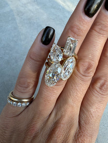 The Slanted Pear Diamond Ring
