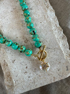 Agate Starburst Necklace ~ Turquoise