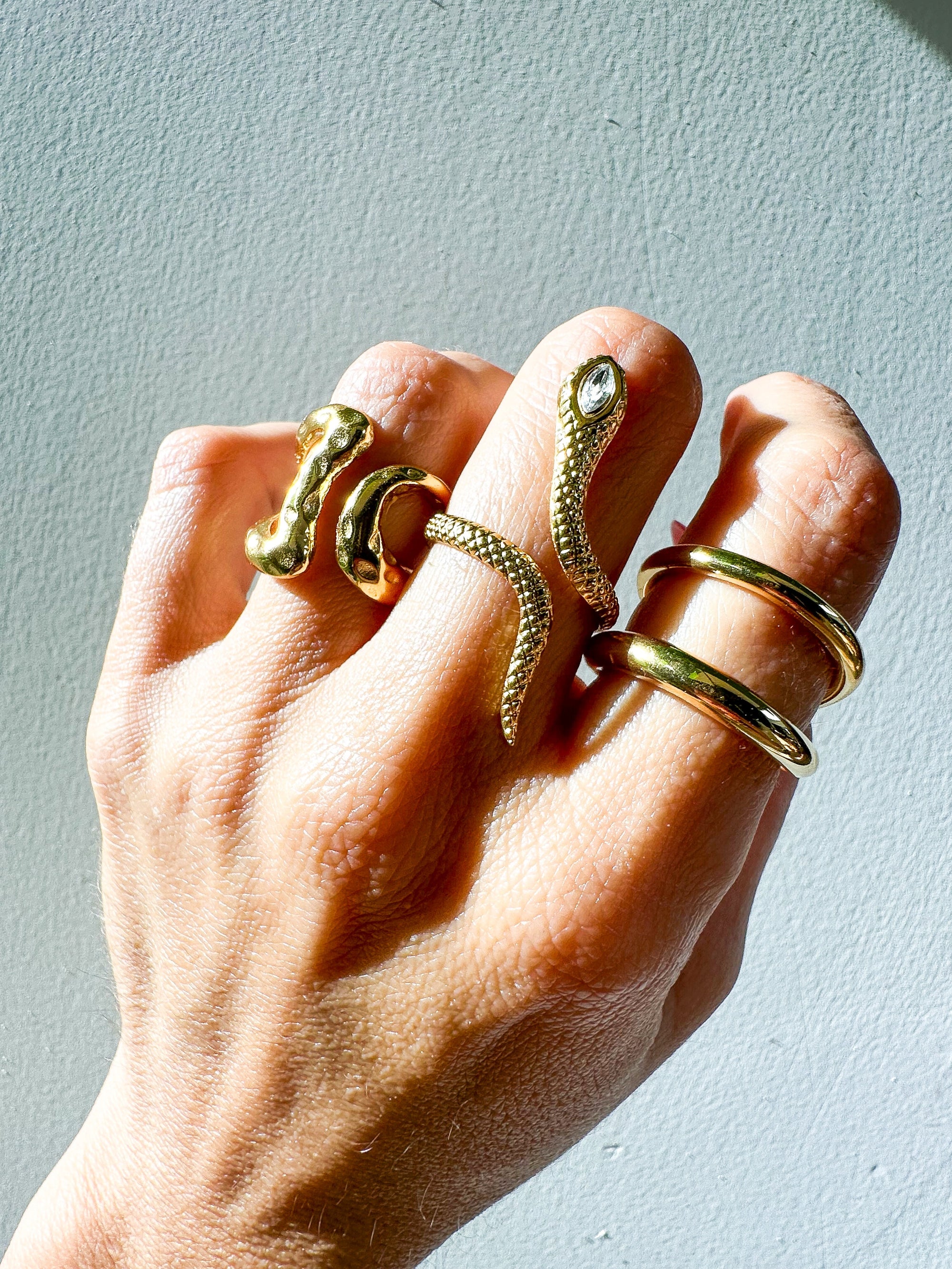 The Hammered Wave Ring