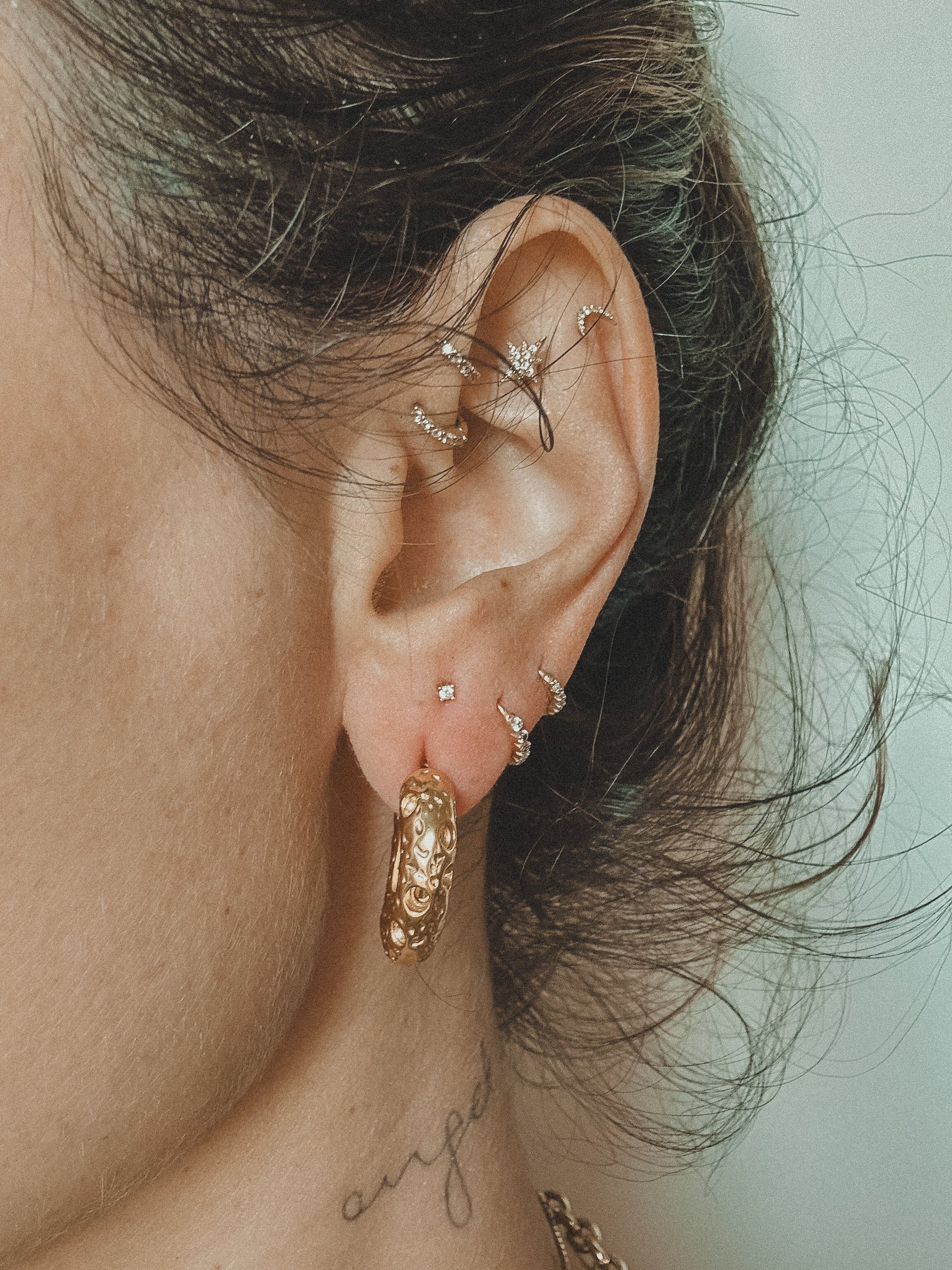 Hammered Hoops