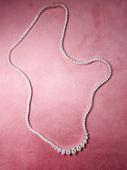 Moissanite Gradual Tennis Necklace