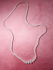 Moissanite Gradual Tennis Necklace