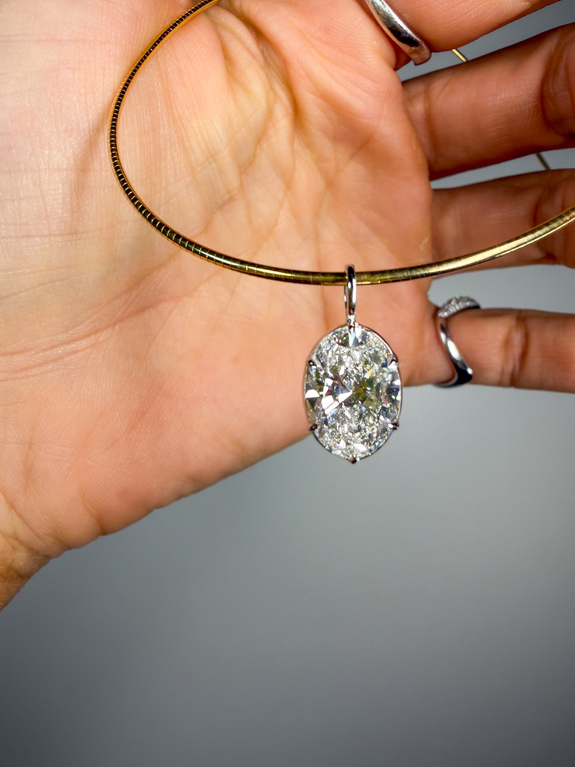 Georgian Oval Pendant Necklace