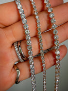 The Floating Diamond Tennis Bracelet