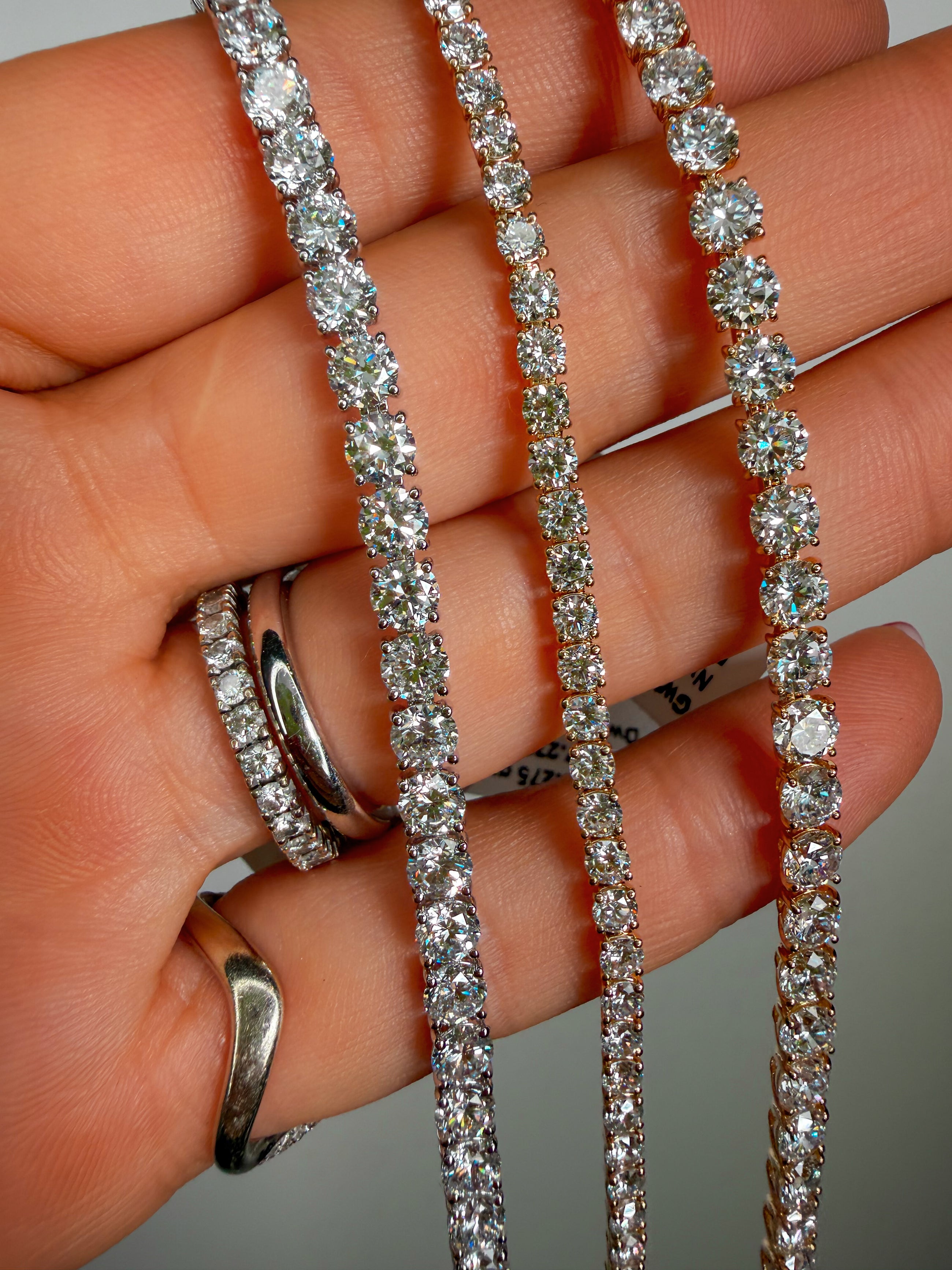 The Floating Diamond Tennis Bracelet