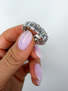 The Icon Emerald Eternity Band