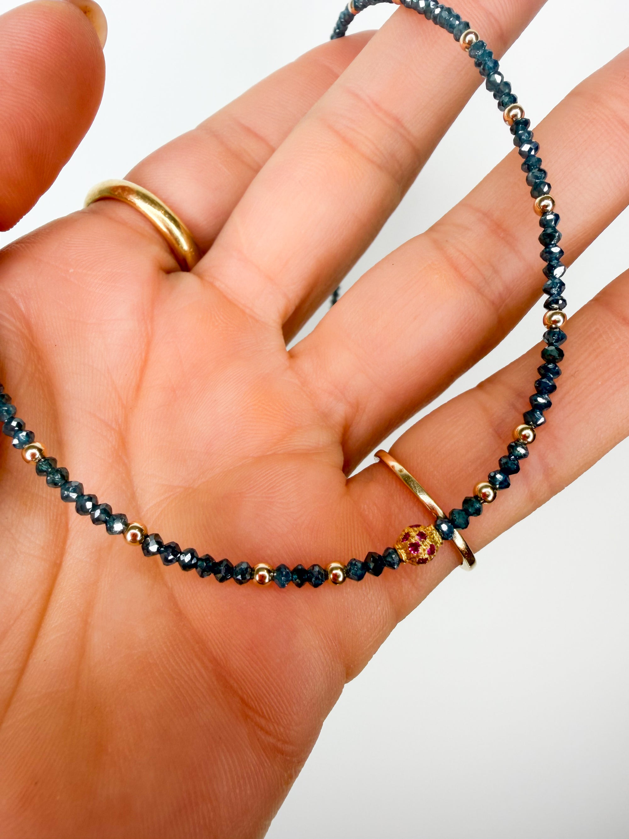 Blue Diamond Whisper Necklace