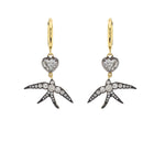 Seraphine Heart Sparrow Earrings