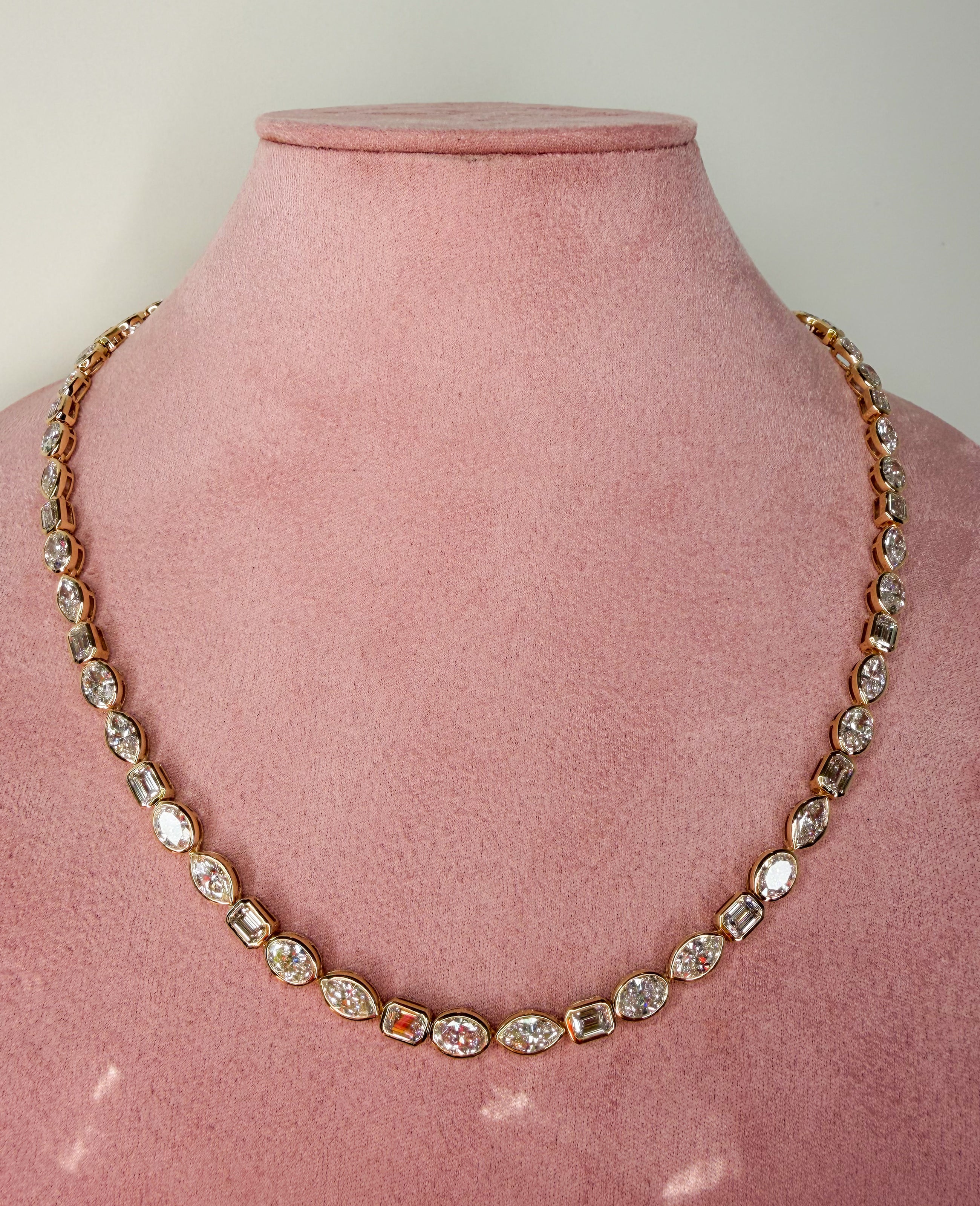 The Trilogy Multi-Shape Diamond Necklace