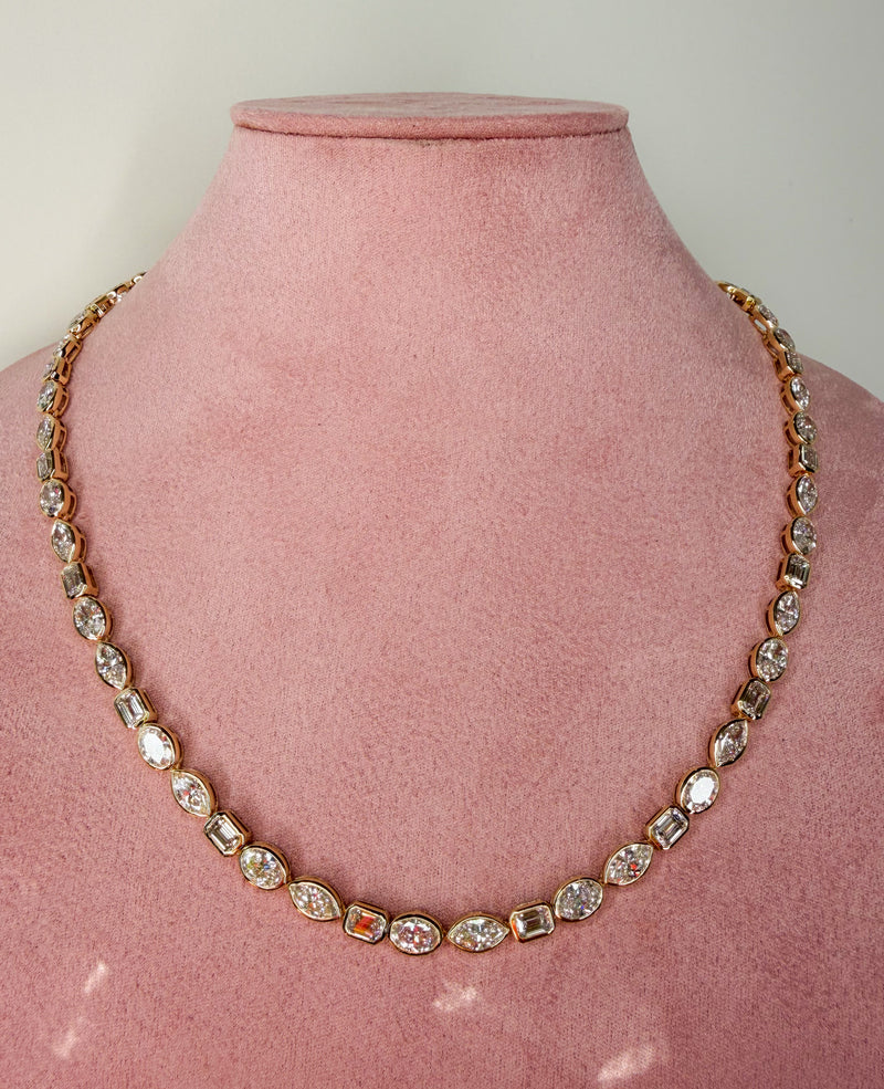 The Trilogy Multi-Shape Diamond Necklace