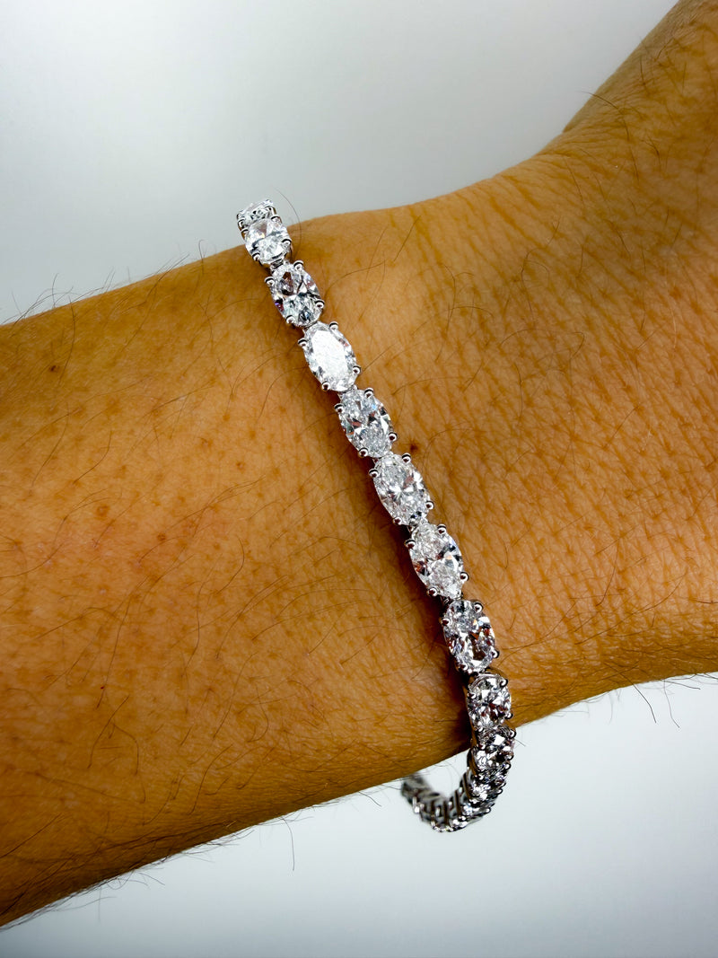 The East-West Icon Oval Tennis Bracelet