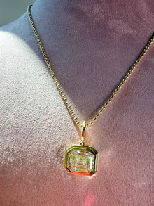 Big Bezel Emerald Pendant