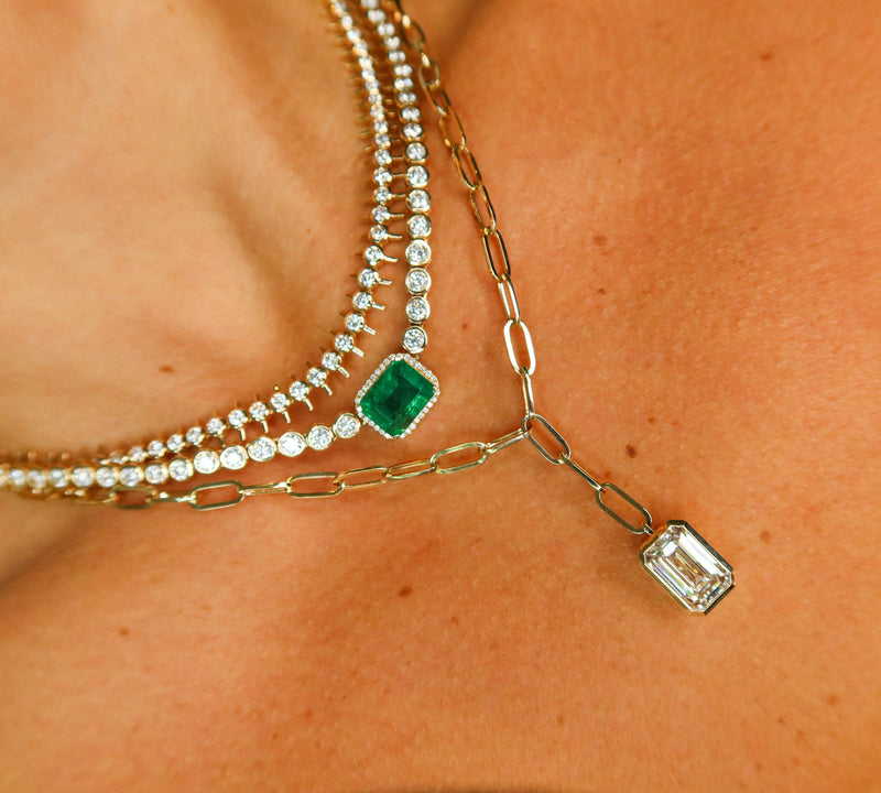 Spiked Diamond Necklace